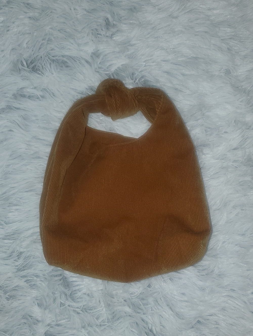 Merit Beauty Signature Corduroy Makeup Bag in Brown